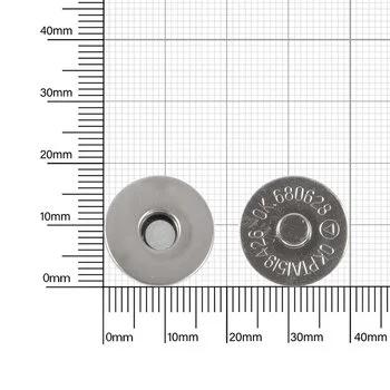 Магн,кнопка d=18 мм+холн d=12 мм никель роллинг