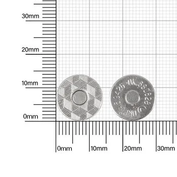Магн,кнопка d=14 мм плоская+холн d=12 мм никель