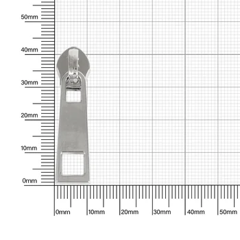 Бегунок №5 (Т5) 16922 никель полированный на витую молнию (7011)