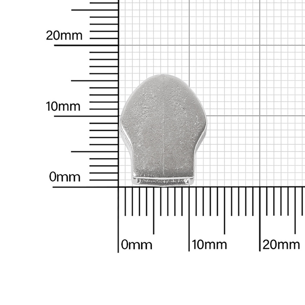 Движок №8 никель на витую молнию без пуллера 3,5 (открытый крюк) — фото 2