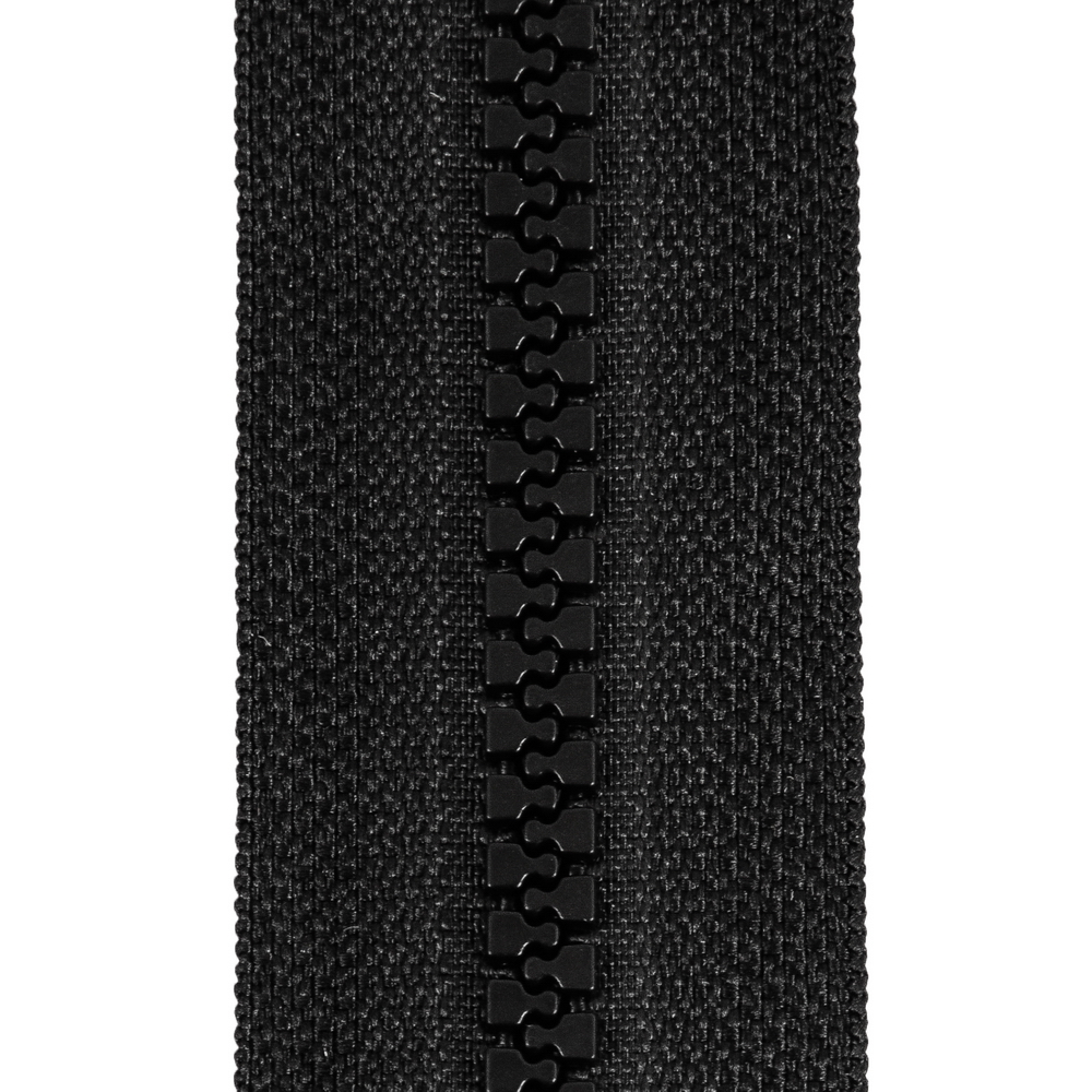 Молния тракторная №5 (Т5) разъем. 1 замок 45 cm, чёрный — фото 2