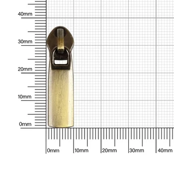 Бегунок №5 (Т5) 002 антик полированный на витую молнию