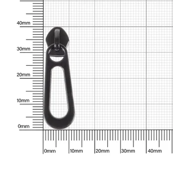 Бегунок №5 (Т5) black на витую молнию 16522 4,1, coating black