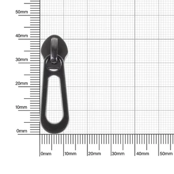 Бегунок №8 (Т8) black на витую молнию 16522 5,2, coating black